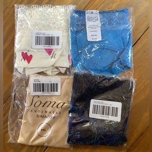 Lot of 4 Soma panties (set#2) XXL new NWT hipster/HighLeg underwear womens